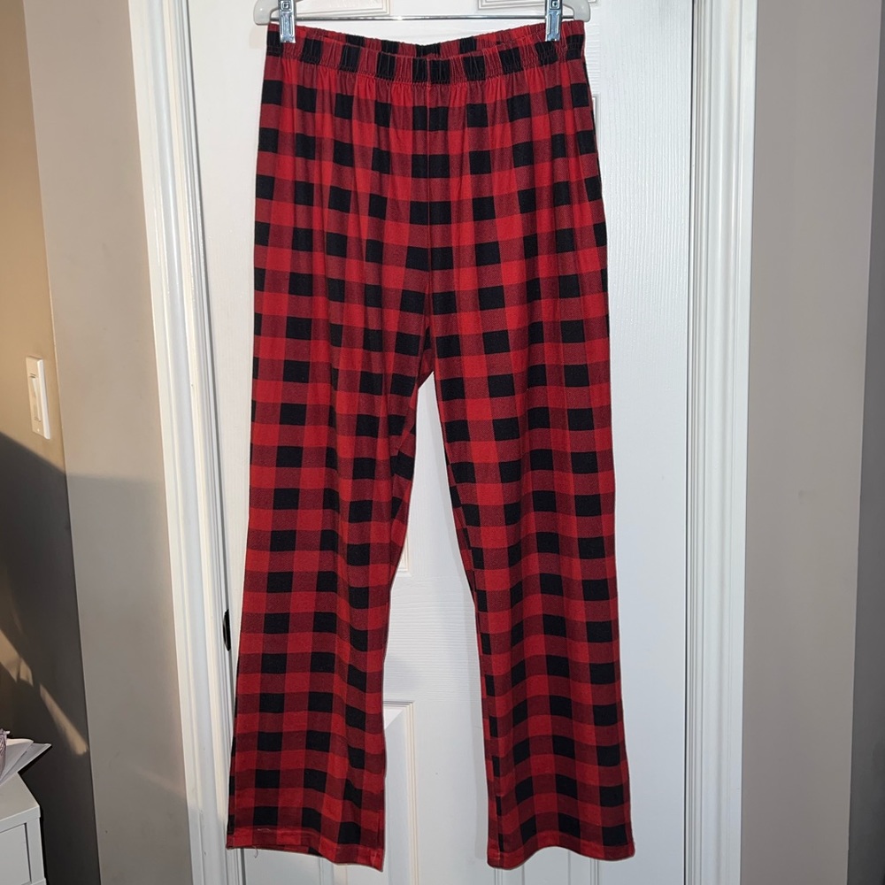 IFFEI Size Large Red & Black Pyjama Pants